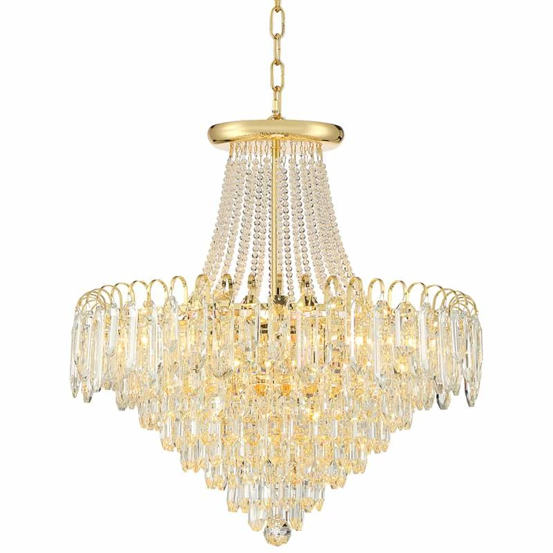 Talia 22 1/4" Wide Gold And Crystal 13-Light Chandelier 4 Talia 22 1/4" Wide Gold And Crystal 13-Light Chandelier - Image 2
