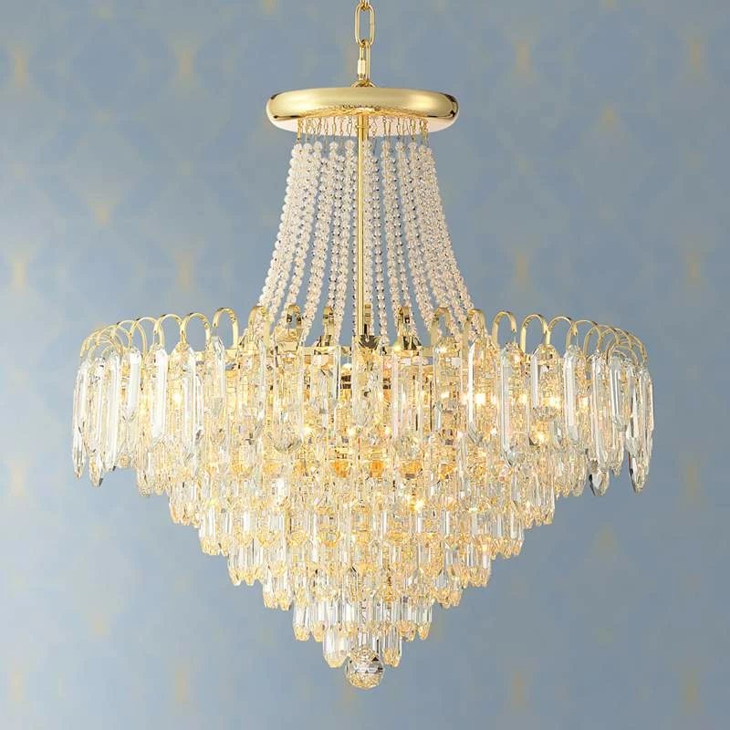 Talia 22 1/4" Wide Gold And Crystal 13-Light Chandelier 3 Talia 22 1/4" Wide Gold And Crystal 13-Light Chandelier