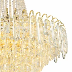 Talia 22 1/4" Wide Gold And Crystal 13-Light Chandelier 11 Talia 22 1/4" Wide Gold And Crystal 13-Light Chandelier -Outlet The Radiantix Store talia 22 and one quarter inch wide gold and crystal 13 light chandelier 78t20views1