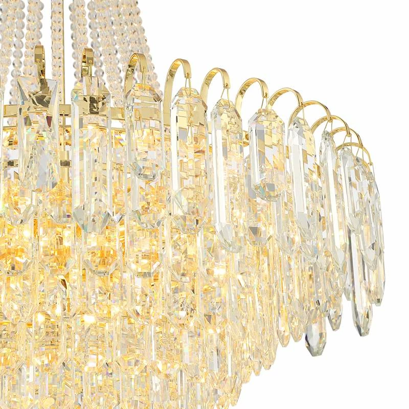Talia 22 1/4" Wide Gold And Crystal 13-Light Chandelier 5 Talia 22 1/4" Wide Gold And Crystal 13-Light Chandelier - Image 3