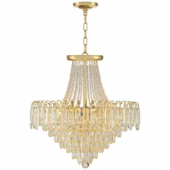 Talia 22 1/4" Wide Gold And Crystal 13-Light Chandelier 13 Talia 22 1/4" Wide Gold And Crystal 13-Light Chandelier -Outlet The Radiantix Store talia 22 and one quarter inch wide gold and crystal 13 light chandelier 78t20views3