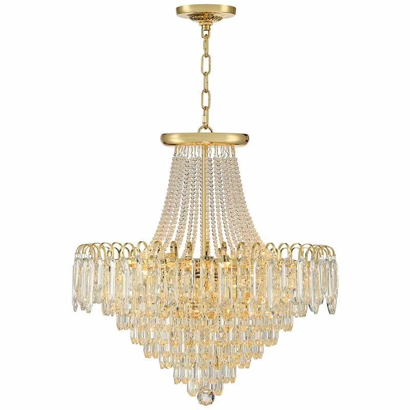 Talia 22 1/4" Wide Gold And Crystal 13-Light Chandelier 7 Talia 22 1/4" Wide Gold And Crystal 13-Light Chandelier - Image 5