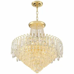 Talia 22 1/4" Wide Gold And Crystal 13-Light Chandelier 15 Talia 22 1/4" Wide Gold And Crystal 13-Light Chandelier -Outlet The Radiantix Store talia 22 and one quarter inch wide gold and crystal 13 light chandelier 78t20views5