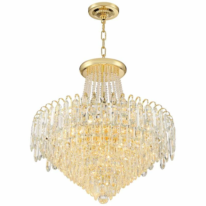 Talia 22 1/4" Wide Gold And Crystal 13-Light Chandelier 9 Talia 22 1/4" Wide Gold And Crystal 13-Light Chandelier - Image 7