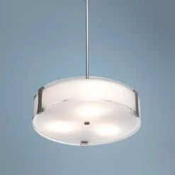 Tara Brushed Steel Semiflush Or Pendant Light