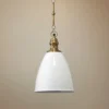 Tavern 10 1/2" Wide White Lacquer Metal Mini Pendant