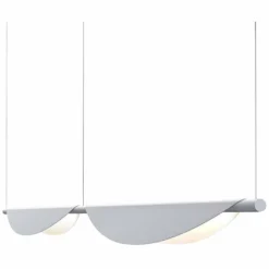 Tela⢠78 3/4" Wide Dove Gray LED Island Pendant Light