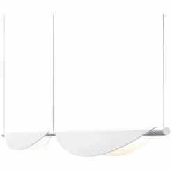 Tela™ 78 3/4"W Satin White LED Island Pendant Light