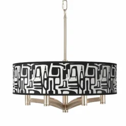 Tempo Ava 6-Light Nickel Pendant Chandelier