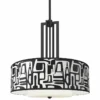 Tempo Carey 24" Black 4-Light Chandelier -Outlet The Radiantix Store tempo carey 24 inch black 4 light chandelier 710v7