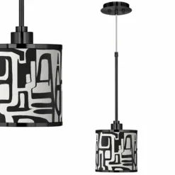 Tempo Giclee Black Mini Pendant Light