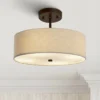 Textile™ Classic 14"W Bronze Cream Drum Pendant Light 1 Textile™ Classic 14"W Bronze Cream Drum Pendant Light -Outlet The Radiantix Store textile classic 14 inchw bronze cream drum pendant light 85v74cropped