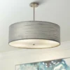 Textile™ Classic 24"W Nickel Gray Drum Pendant Light 2 Textile™ Classic 24"W Nickel Gray Drum Pendant Light -Outlet The Radiantix Store textile classic 24 inchw nickel gray drum pendant light 85v23cropped