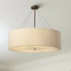Textile™ Classic 36"W Bronze Cream Drum Pendant Light 1 Textile™ Classic 36"W Bronze Cream Drum Pendant Light -Outlet The Radiantix Store textile classic 36 inchw bronze cream drum pendant light 85t87cropped