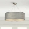 Textile™ Classic 36"W Nickel Gray Drum Pendant Light 2 Textile™ Classic 36"W Nickel Gray Drum Pendant Light -Outlet The Radiantix Store textile classic 36 inchw nickel gray drum pendant light 85t93cropped