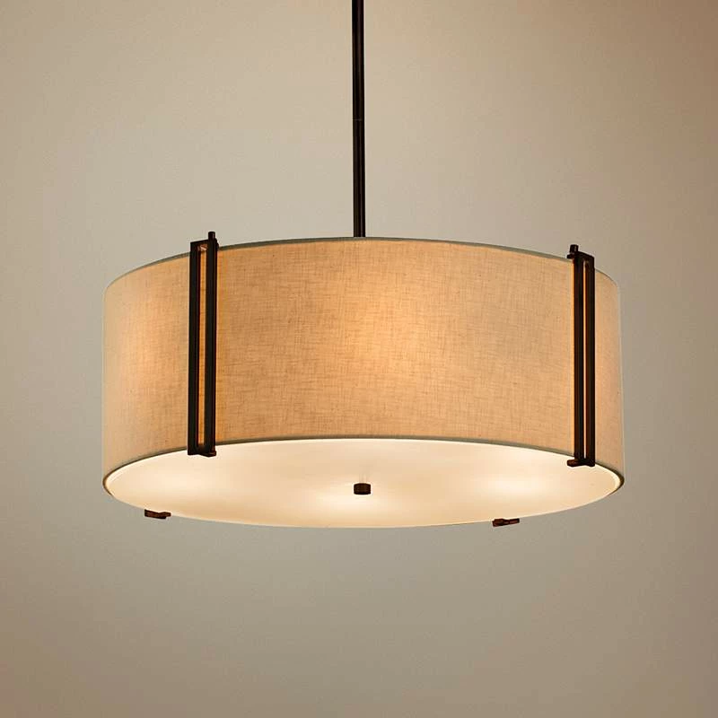 Textile™ Reveal 24 1/2" Wide Dark Bronze Pendant Light 3 Textile™ Reveal 24 1/2" Wide Dark Bronze Pendant Light