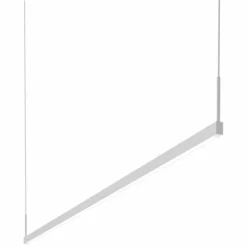 Thin-Line 72"W White Two-Sided LED Kitchen Island Pendant