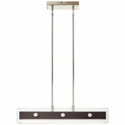 Tig 34" Wide Walnut Wood LED Kitchen Island Light Chandelier -Outlet The Radiantix Store tig 34 inch wide walnut wood led kitchen island light chandelier 75d16views2