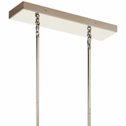 Tig 43 1/2" Wide Walnut LED Kitchen Island Light Chandelier -Outlet The Radiantix Store tig 43 and one half inch wide walnut led kitchen island light chandelier 75d17views3