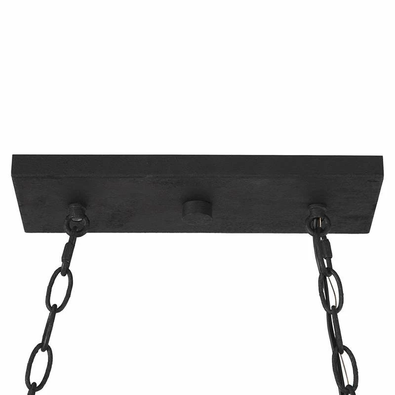 Tolon 35 1/2"W Wood Grain Bronze 5-Light Island Chandelier 6 Tolon 35 1/2"W Wood Grain Bronze 5-Light Island Chandelier - Image 4