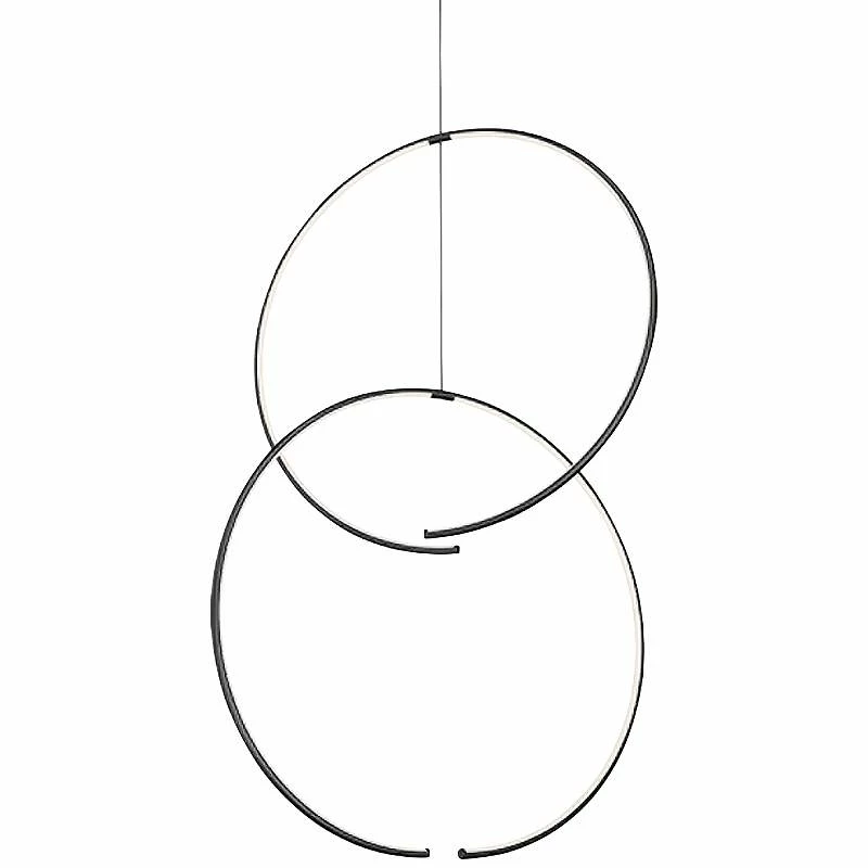 Torc™ 24 3/4"W Satin Black 2-Ring LED Pendant Light 3 Torc™ 24 3/4"W Satin Black 2-Ring LED Pendant Light