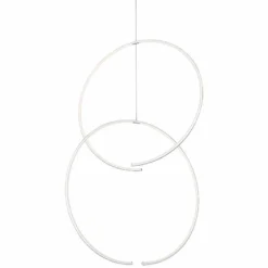 Torc™ 24 3/4"W Satin White 2-Ring LED Pendant Light
