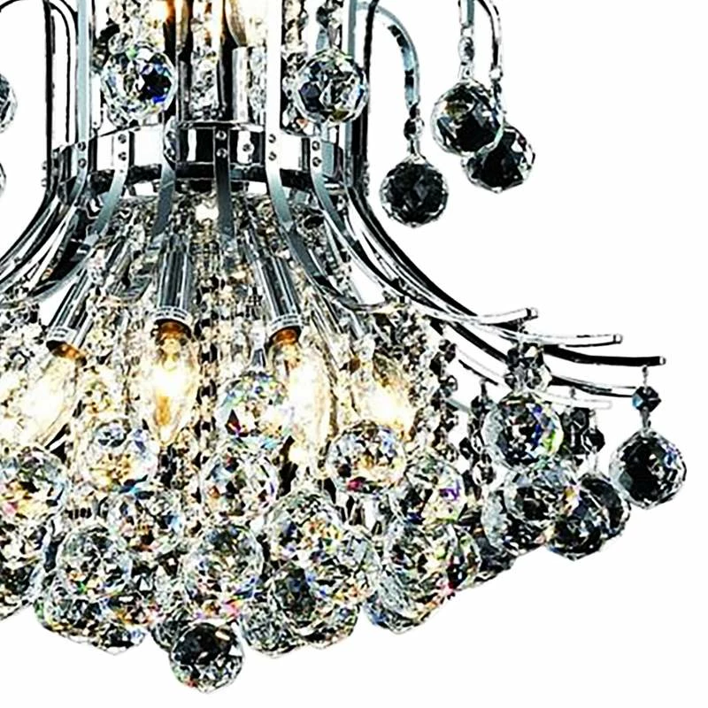 Toureg 19" Wide Chrome And Crystal 10-Light Chandelier 4 Toureg 19" Wide Chrome And Crystal 10-Light Chandelier - Image 2