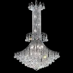 Toureg 35" Wide Chrome 16-Light Crystal Chandelier