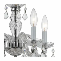 Traditional Crystal 15" Wide Chrome 4-Light Chandelier -Outlet The Radiantix Store traditional crystal 15 inch wide chrome 4 light chandelier 74t90views1
