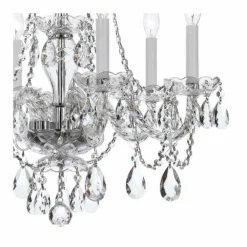 Traditional Crystal 23"W Polished Chrome 6-Light Chandelier -Outlet The Radiantix Store traditional crystal 23 inchw polished chrome 6 light chandelier 62e74views1
