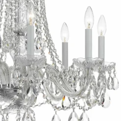 Traditional Crystal 26"W Polished Chrome 8-Light Chandelier -Outlet The Radiantix Store traditional crystal 26 inchw polished chrome 8 light chandelier 89885views1
