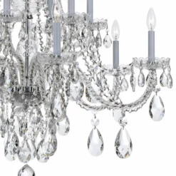Traditional Crystal 37 1/2" Wide Chrome 12-Light Chandelier -Outlet The Radiantix Store traditional crystal 37 and one half inch wide chrome 12 light chandelier 6k560views1