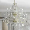 Traditional Crystal 37"W Polished Brass 16-Light Chandelier -Outlet The Radiantix Store traditional crystal 37 inchw polished brass 16 light chandelier 59p29cropped