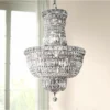 Tranquil 18" Wide Chrome And Clear Crystal 3-Tier Chandelier -Outlet The Radiantix Store tranquil 18 inch wide chrome and clear crystal 3 tier chandelier 66d11cropped