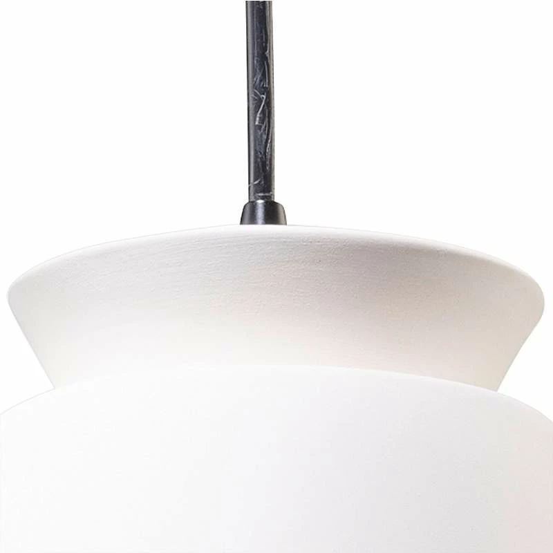 Trapezoid 7 3/4" Wide Bisque Ceramic LED Mini Pendant Light 5 Trapezoid 7 3/4" Wide Bisque Ceramic LED Mini Pendant Light - Image 3