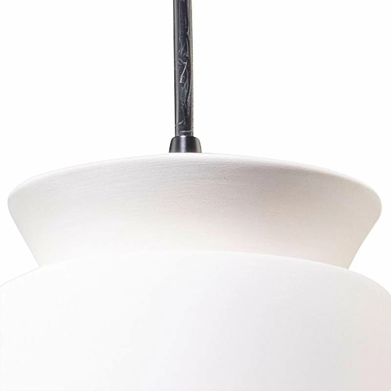 Trapezoid 7 3/4" Wide Bisque Ceramic Mini Pendant Light 5 Trapezoid 7 3/4" Wide Bisque Ceramic Mini Pendant Light - Image 3