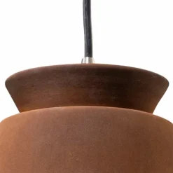 Trapezoid 7 3/4" Wide Real Rust Ceramic LED Mini Pendant Light 7 Trapezoid 7 3/4" Wide Real Rust Ceramic LED Mini Pendant Light -Outlet The Radiantix Store trapezoid 7 and three quarter inch wide real rust ceramic led mini pendant light 99e00views2