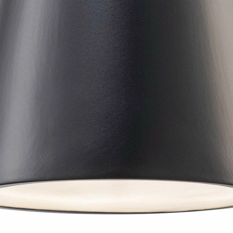 Trapezoid 7 3/4"W Matte Black Ceramic LED Mini Pendant Light 4 Trapezoid 7 3/4"W Matte Black Ceramic LED Mini Pendant Light - Image 2