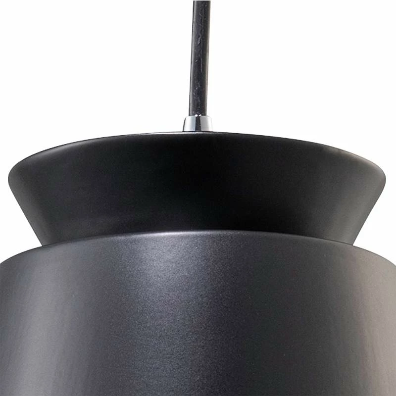 Trapezoid 7 3/4"W Matte Black Ceramic LED Mini Pendant Light 5 Trapezoid 7 3/4"W Matte Black Ceramic LED Mini Pendant Light - Image 3