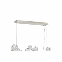 Trento 55 3/4" Wide Champagne Silver 15-Light Oval Chandelier -Outlet The Radiantix Store trento 55 and three quarter inch wide champagne silver 15 light oval chandelier 47n41views2