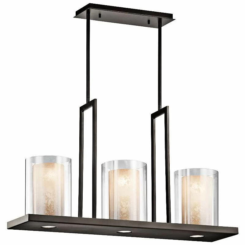 Triad 31 1/4" Wide Olde Bronze Kitchen Island Light Pendant 4 Triad 31 1/4" Wide Olde Bronze Kitchen Island Light Pendant - Image 2