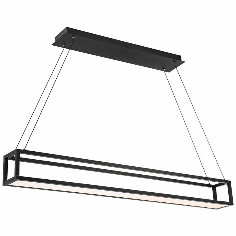 Trick Box 47 1/4"W Black LED Kitchen Island Light Pendant 4 Trick Box 47 1/4"W Black LED Kitchen Island Light Pendant - Image 2