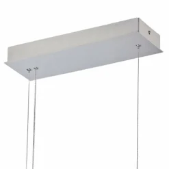 Tube 30"W Brushed Nickel LED Kitchen Island Light Pendant -Outlet The Radiantix Store tube 30 inchw brushed nickel led kitchen island light pendant 15j05views2