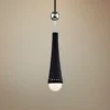 Tupelo 2 1/2"W Polished Nickel And Black LED Mini Pendant 1 Tupelo 2 1/2"W Polished Nickel And Black LED Mini Pendant -Outlet The Radiantix Store tupelo 2 and one half inchw polished nickel and black led mini pendant 21h76cropped