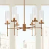 Uolin 23" Wide Gold 6-Light Linear Chandelier -Outlet The Radiantix Store uolin 23 inch wide gold 6 light linear chandelier 206e3cropped
