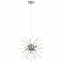 Utopia 20" Wide Polished Chrome Starburst Pendant Light 7 Utopia 20" Wide Polished Chrome Starburst Pendant Light -Outlet The Radiantix Store utopia 20 inch wide polished chrome starburst pendant light 73h17