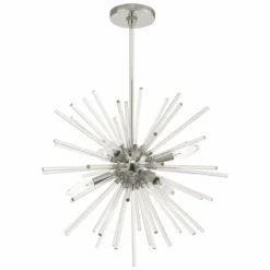 Utopia 20" Wide Polished Chrome Starburst Pendant Light 9 Utopia 20" Wide Polished Chrome Starburst Pendant Light -Outlet The Radiantix Store utopia 20 inch wide polished chrome starburst pendant light 73h17views2