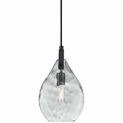 Uttermost Campester 9" Wide Black And Clear Mini Pendant -Outlet The Radiantix Store uttermost campester 9 inch wide black and clear mini pendant 8r526views2