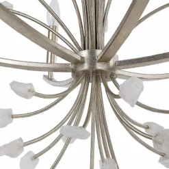 Uttermost Juliette 26 3/4" Wide Silver 6-Light Chandelier -Outlet The Radiantix Store uttermost juliette 26 and three quarter inch wide silver 6 light chandelier 94n15views1