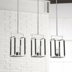 Uttermost Newburgh Polished Nickel 3-Light Pendant